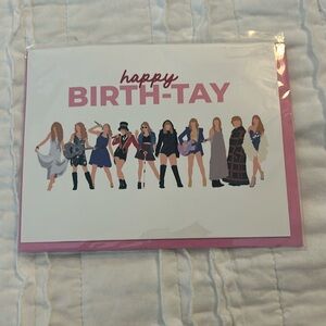 Happy Birth-TAY, Birthday card. Ordered from Etsy. Have an extra.